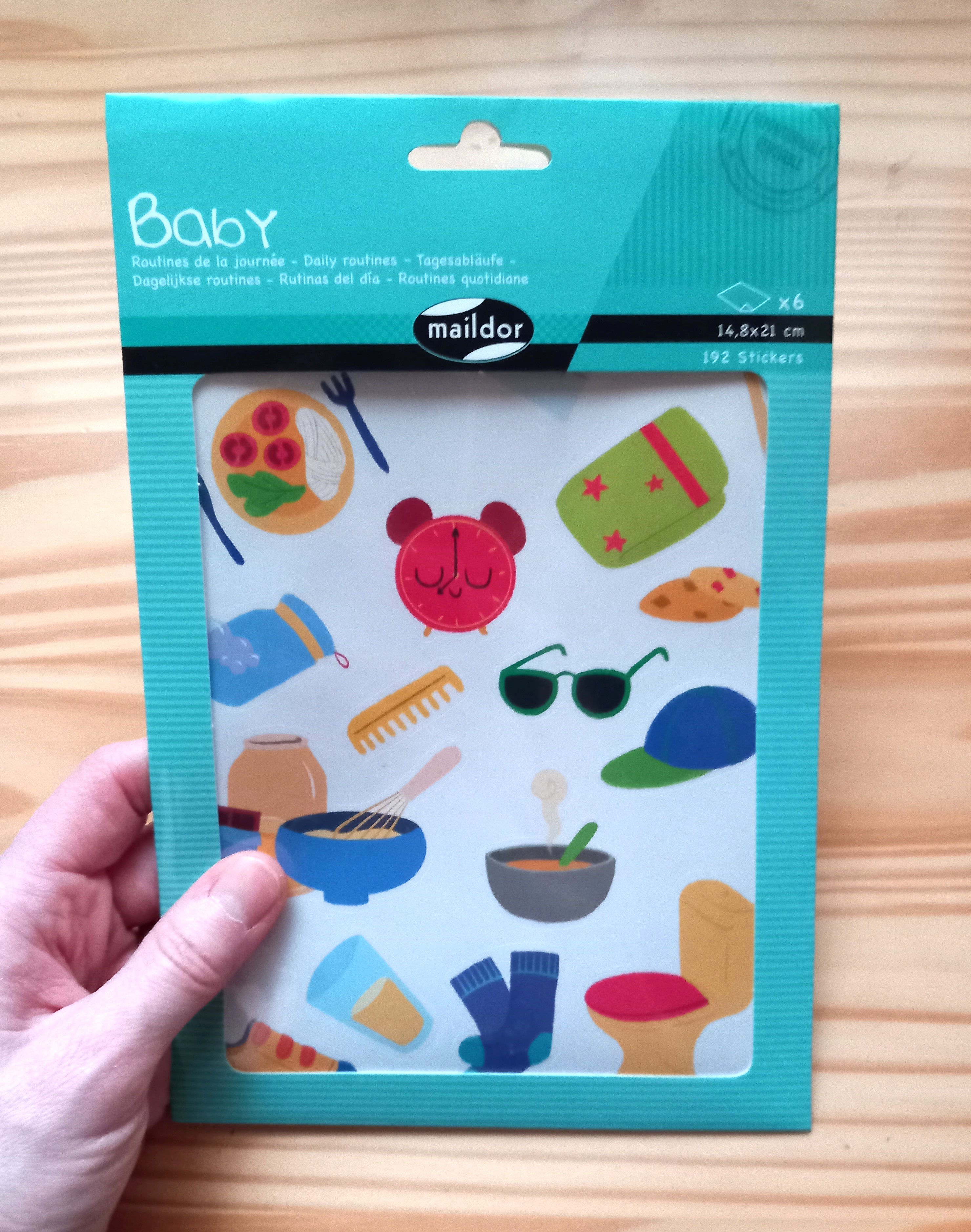 Baby samolepky - Denni rutina